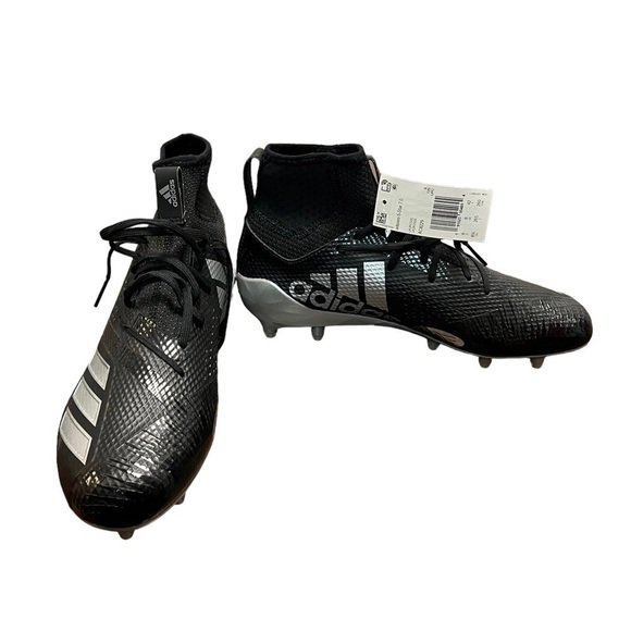 New Adidas Adizero 5 Star 7.0 Mid TD Team Football Cleats Black - Picture 5 of 9